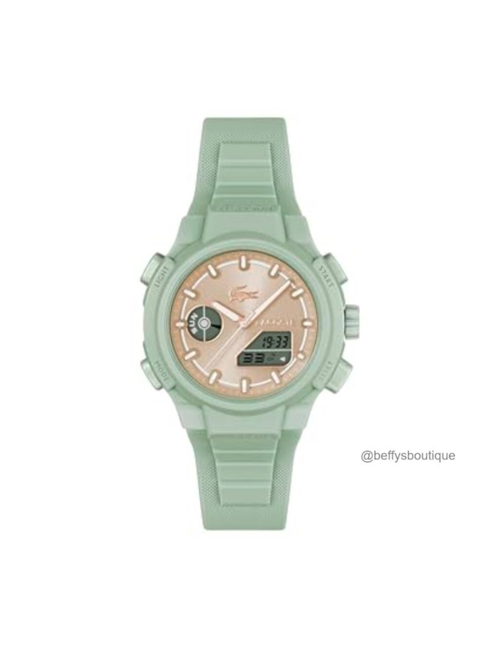 Lacoste LC33 Analog-Digital Quartz Watch Stainless Steel TR90 Silicone Strap